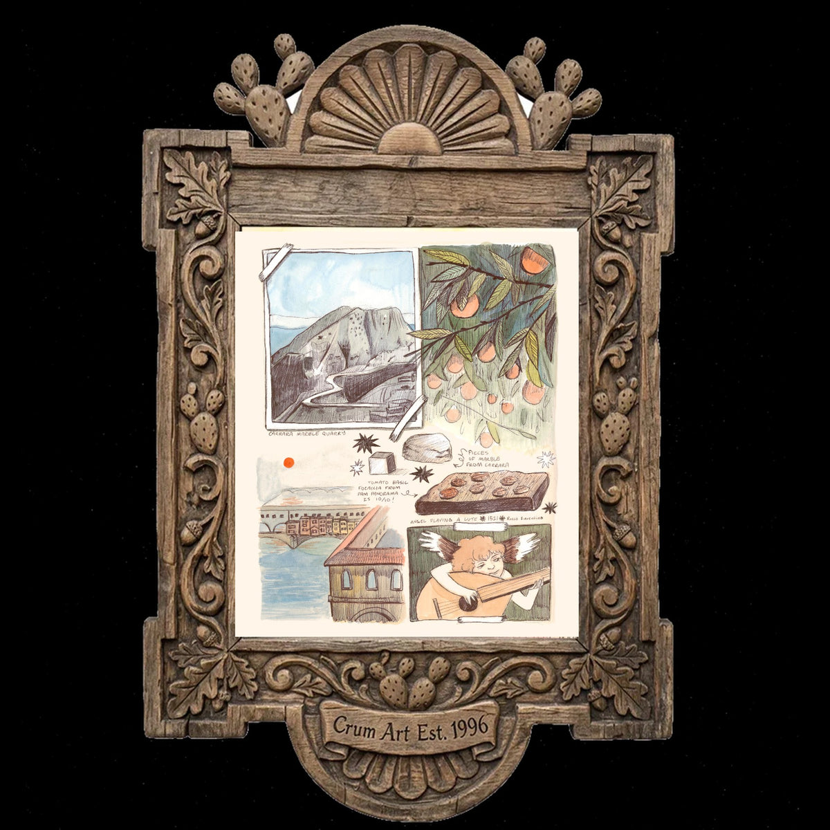 Florence Sketchbook — one of the 3 prints in The Florence Set | Crum Art