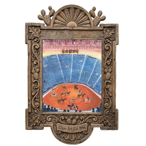 Fort Worth Rodeo Arena Print — one of the 3 prints in The Pink Sky Set | Crum Art