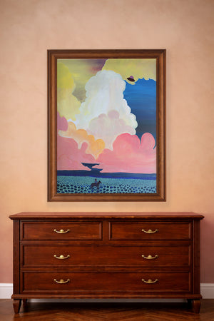 Western Art - Cosmic Cowboy UFO Print | Caya Crum