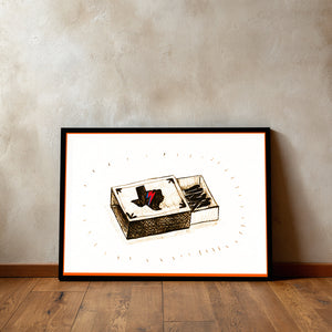 David Bowie Art Matchbox + Bowie Eyes Set | Minmalist Art Print Set | Caya Crum
