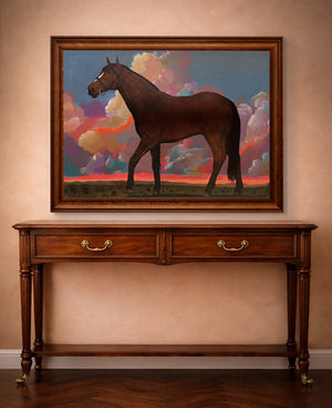 Horse Art Print – Horse and Clouds Western Wall Art | Caya Crum