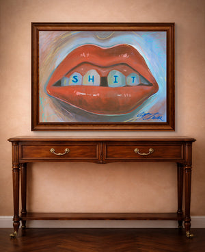Punk Art Print - Gap Toothed Lips | Caya Crum