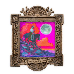 Cowboy & Cowgirl Full Moon — from The Neon Night Set, Crum Art