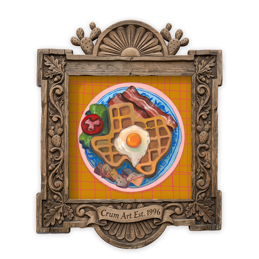 Texas Breakfast Waffle — one of the 3 prints in The Brunch Set | Crum Art