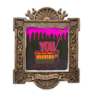 UFO Diner Hot Pink — from The Neon Night Set, Crum Art