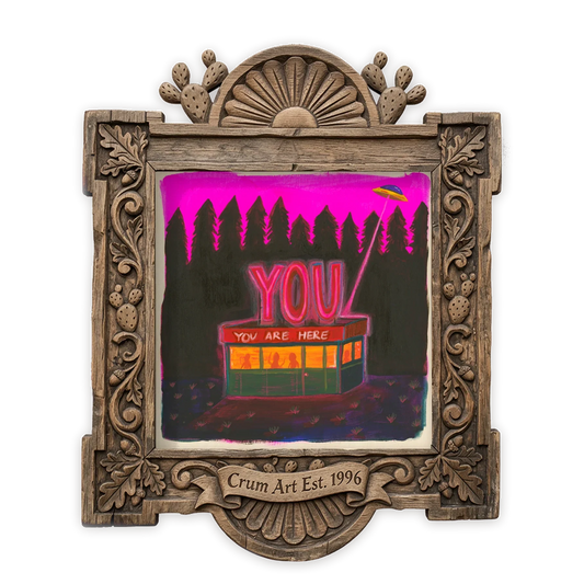 UFO Diner Hot Pink — from The Neon Night Set, Crum Art