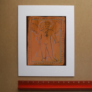 Greco Roman Art Print - Cupid Hand Drawn Print | Caya Crum