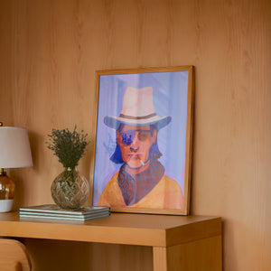 Eye Patch Cowboy by Caya Crum, room mockup