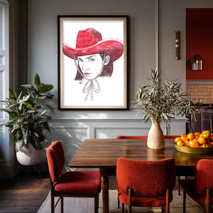 Austin Icons Pen And Ink shown framed by Crum Art