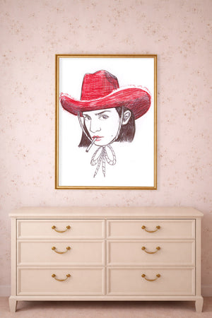 Austin Icons Pen And Ink shown framed by Crum Art