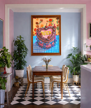 Bitch Cake shown framed by Crum Art