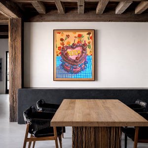 Bitch Cake shown framed by Crum Art