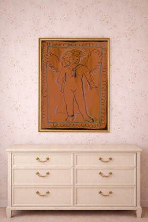 Greco Roman Cupid shown framed by Crum Art