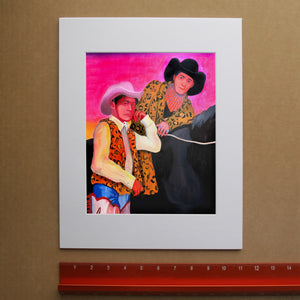 Western Art Print — The Cowboy Gaze Wall Decor | Horse Pop Art | Caya Crum Art
