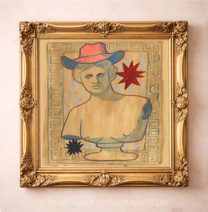 Cosmic Cowgirl Art Greco Roman Print | Neoclassical meets Western Decor |  Caya Crum