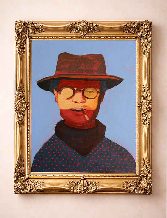 Cowboy Art | Cowboy in Glasses | Caya Crum