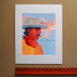 Cowboy Art Print – Brown Boots Western Wall Art | Caya Crum