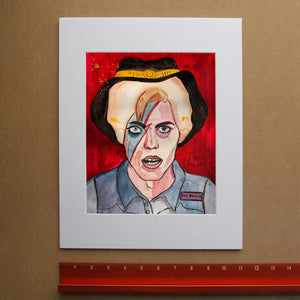 David Bowie Art Prints | Cowboy Bowie Fan Art | Maximalist  Print | Caya Crum