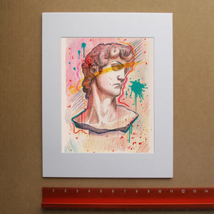 Graffiti Pop Art David Statue Print | Graffiti Decor | Caya Crum