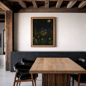 Fire Flies Cowboy Western 1 shown framed by Crum Art
