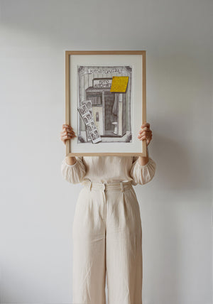 Fotoautomatica Florence travel art print by Caya Crum — framed with velvet mat
