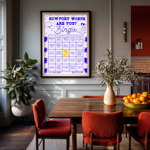 Fort Worth Bingo Pink shown framed by Crum Art