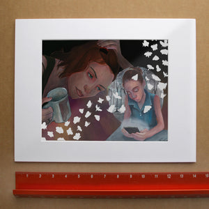 HOPE feminist art print by Caya Crum — horizontal room scene
