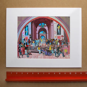 School of Rock Old Masters fan art print by Caya Crum — horizontal room scene