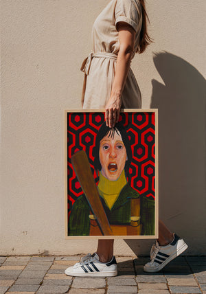 Shelley Duvall Wendy Torrance art print by Caya Crum — framed with velvet mat