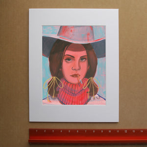 Rodeo Queen Cowgirl Art Print – Lana Western Wall Art | Caya Crum