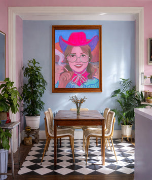 Rodeo Queen Cowgirl Art Print – Hanna Bolo Western Wall Art | Caya Crum