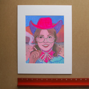 Rodeo Queen Cowgirl Art Print – Hanna Bolo Western Wall Art | Caya Crum