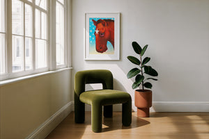 Star Horse Dreamer horse art print by Caya Crum — framed with velvet mat