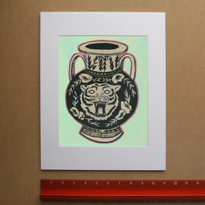 Tiger Amphora Art Print Triptych - Set of 3