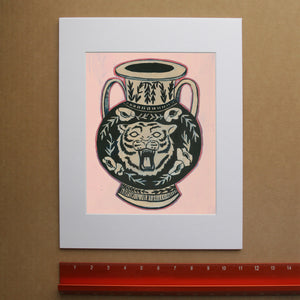 Tiger Amphora Art Print Triptych - Set of 3