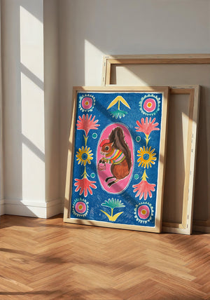 Ms. Squirrel & Purse — one of the 3 prints in The Poppett Set | Crum Art