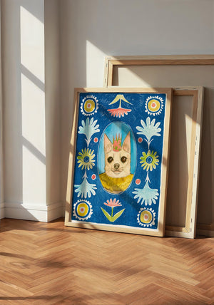 Chip the Party Dog Poppett — one of the 3 prints in The Poppett Set | Crum Art