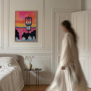Honey Butter My Biscuits texas art print by Caya Crum — framed vertical room scene