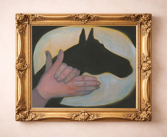 Horse Art Print – Shadow Puppet Minimalist Western Wall Art | Caya Crum