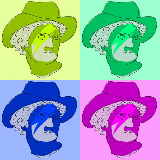 Greco Roman Cowboy - Warhol Colors Print | Pop Art | Caya Crum Art