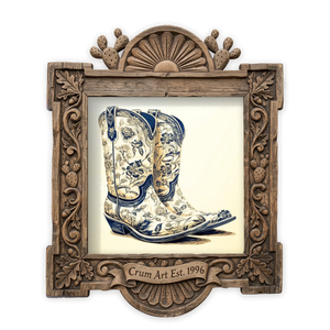 Floral Cowboy Boots — one of the 3 prints in The Suki Set | Crum Art