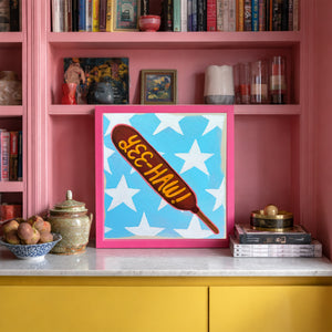Texas State Fair Art Print - Corn Dog Pop Art | Caya Crum