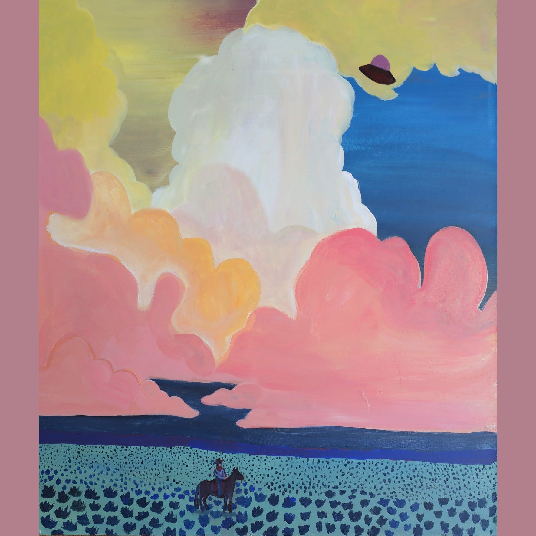 Cosmic Cowboy UFO Print | Caya Crum | Crum Art Crum Art