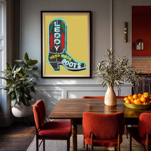 Fort Worth Crazyleddys shown framed by Crum Art