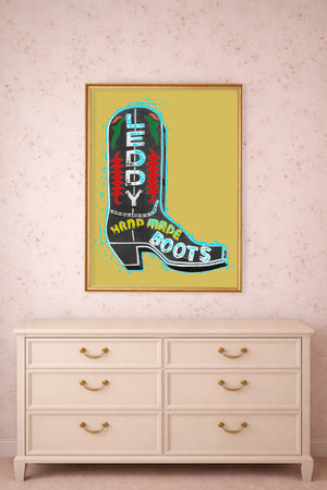 Fort Worth Crazyleddys shown framed by Crum Art