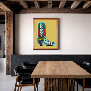 Fort Worth Crazyleddys shown framed by Crum Art