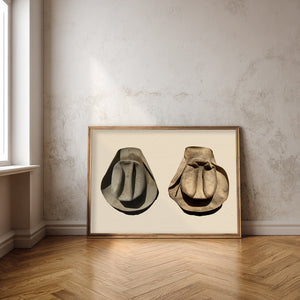 Ranch cowboy hats art print by Carl Crum, Texas West Series frame mockup