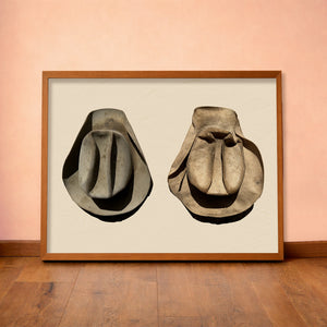 Rancher Comp Arnold's Cowboy Hats western art print by Carl Crum — horizontal room scene