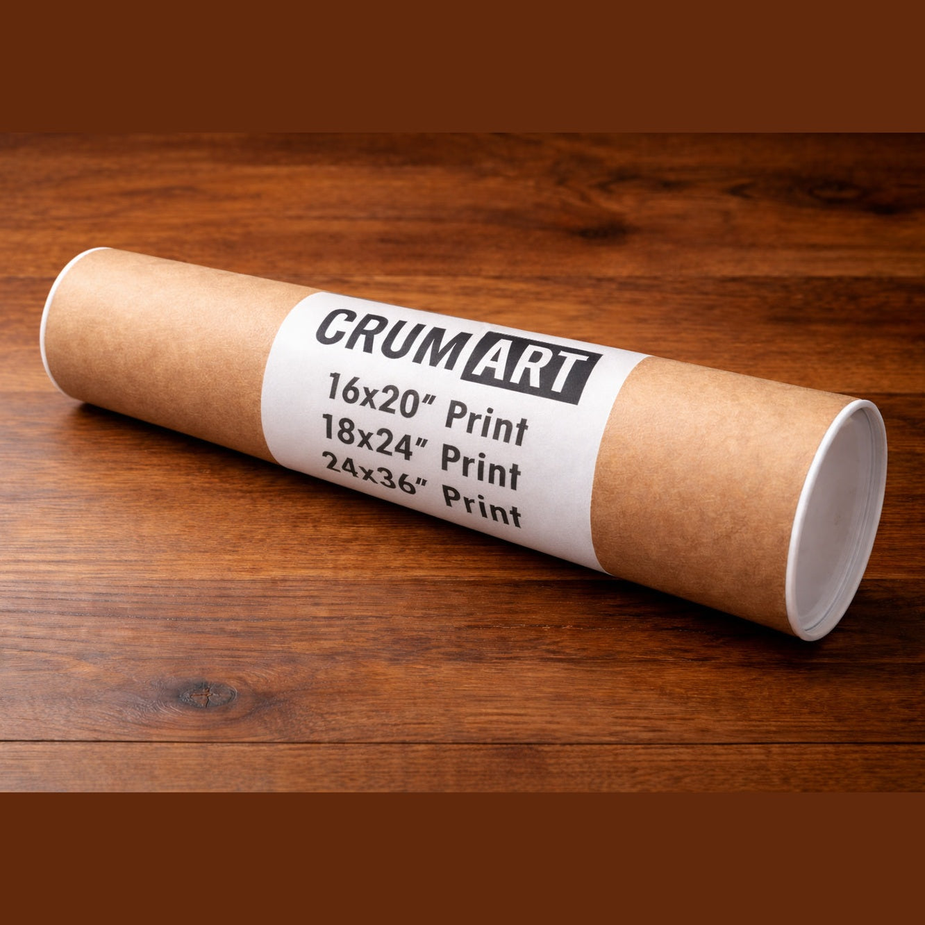 Crum Art tube that large prints are shipped in.