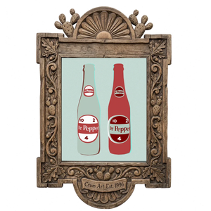 Twin 10 2 4 Bottles Print — one of the 3 prints in The Texas Soda Set | Crum Art